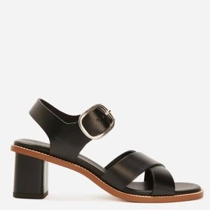 Everlane Italian Leather Buckle Heel NWOT